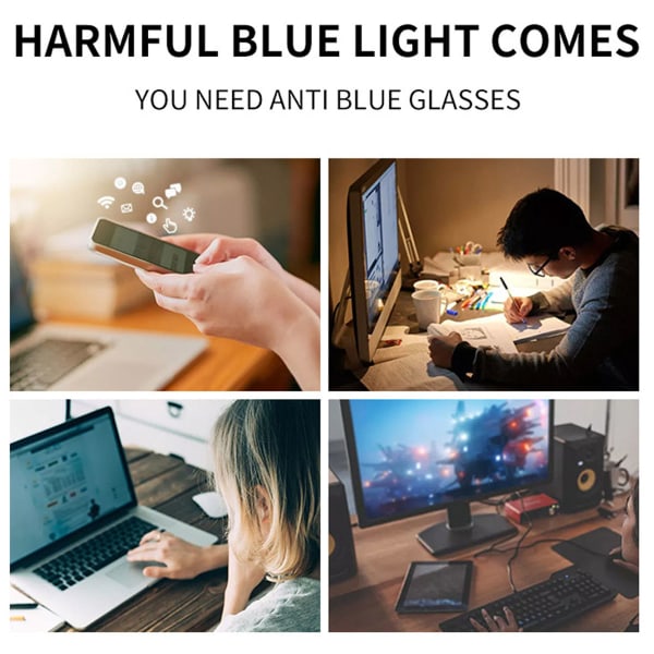 Computerbriller, der blokerer for blåt lys, personlig cat's eye clea