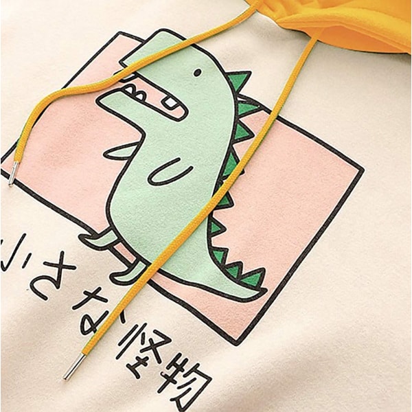 Dame Dinosaur Sweatshirt Langærmede Splejseoverdele Cartoon Cute
