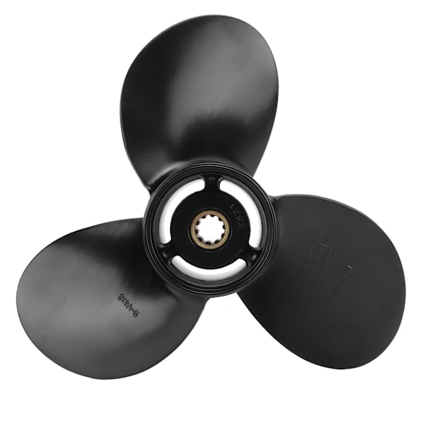 Udenbordsmotor Propeller 9 1/4x8in 3 Blade 10 Splines R Rotation Aluminium Legering Udskiftning til Suzuki 8‑20HP