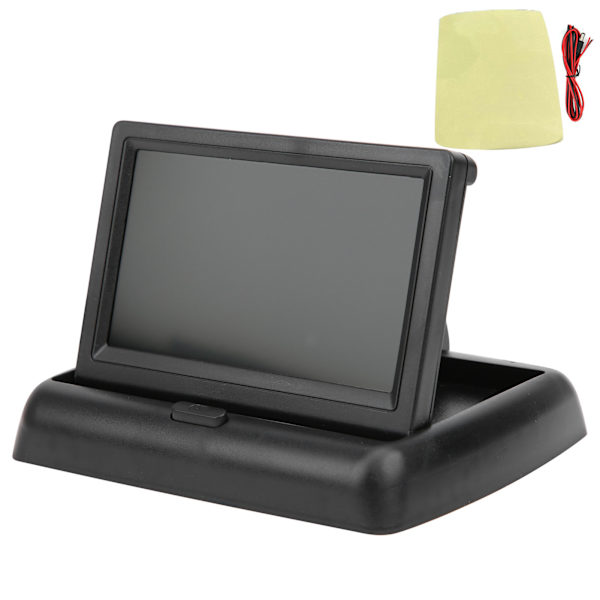 4,3 tum TFT LCD-monitor för bilkamera, hopfällbar backkamera för husbil, lastbil, buss