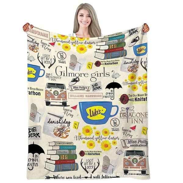 Blød Microfleece Tæppe Let og Hyggeligt, til Senge/Sofa/Couch/Picnic/Camping/Rejsetæppe