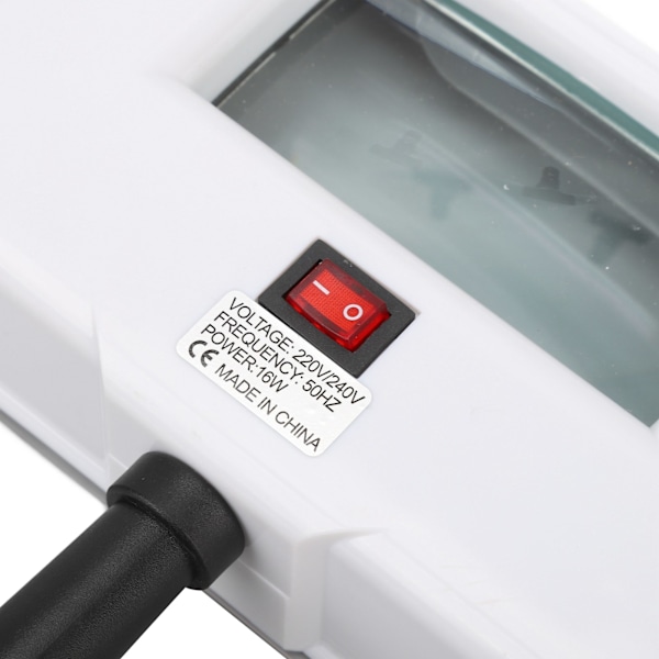 Hudanalysatorlampe for å identifisere tydelig - Håndholdt, bærbar UV-forstørrelseslampe for hudtesting for skjønnhetssalonger, EU-plugg 220V