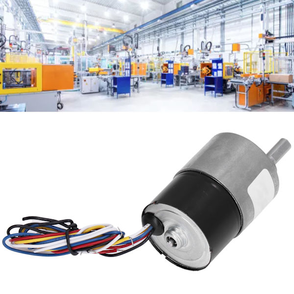 Växelmotor Hastighetsreducering Borstlös D-axel Låg Ljudnivå CW CCW Rotation Växelmotor DC12V35RPM