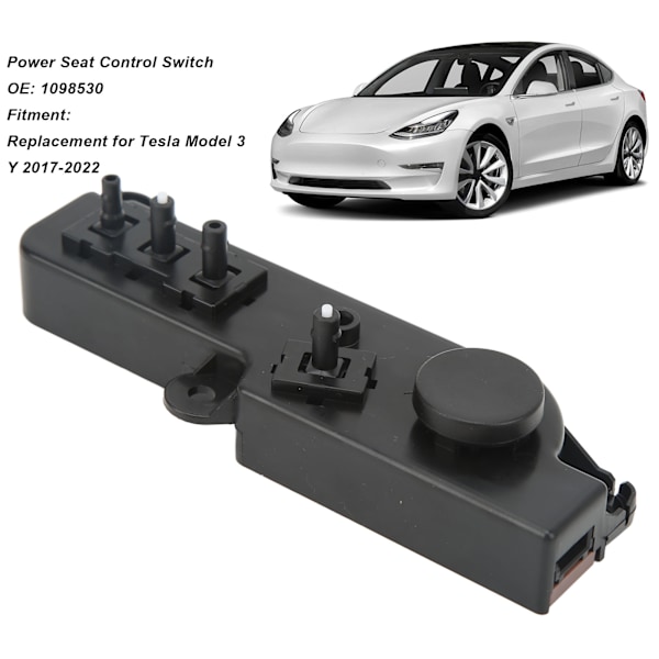Forreste Højre Strømsædes Justeringskontakt Kontrol Høj Følsomhed Udskiftning til Tesla Model 3 Y 2017‑2022