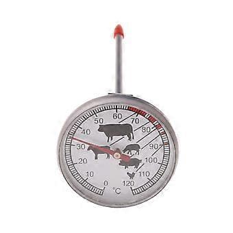 Snabbavläst termometer i rostfritt stål för grillning, matlagning och kött