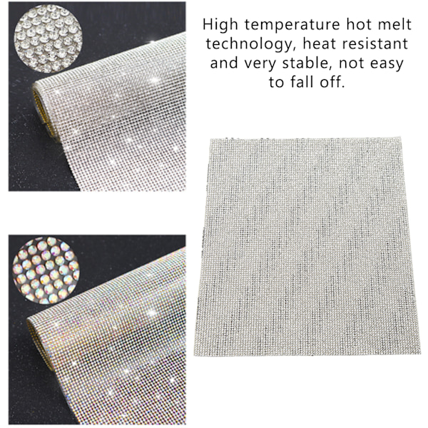 Glitter-autotarra Bling-timanttilevy Itseliimautuva DIY-auton koriste Universaali