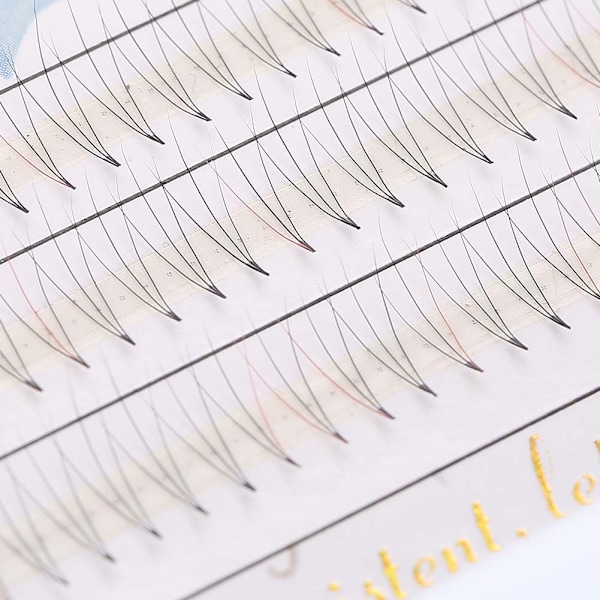 6 Sizes Natural Soft Blended Claret False Eyelashes Extension Long Fake Eye Lashes 0.05C 9mm