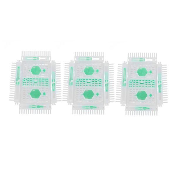 3 st Drottningbiceller Stift Typ Plastspänne Bidrottning Skydd Biodlingsverktyg Utrustning Tillbehör