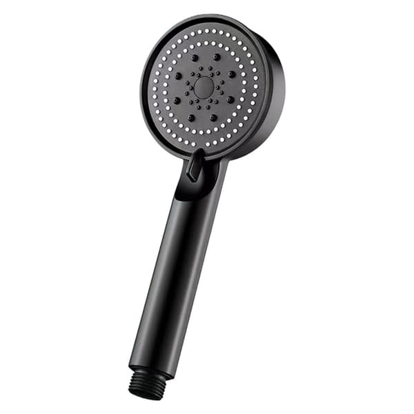 Håndholdt brusehoved med 5 sprayindstillinger, giftfri sort finish tilføjer et elegant touch til dit badeværelse