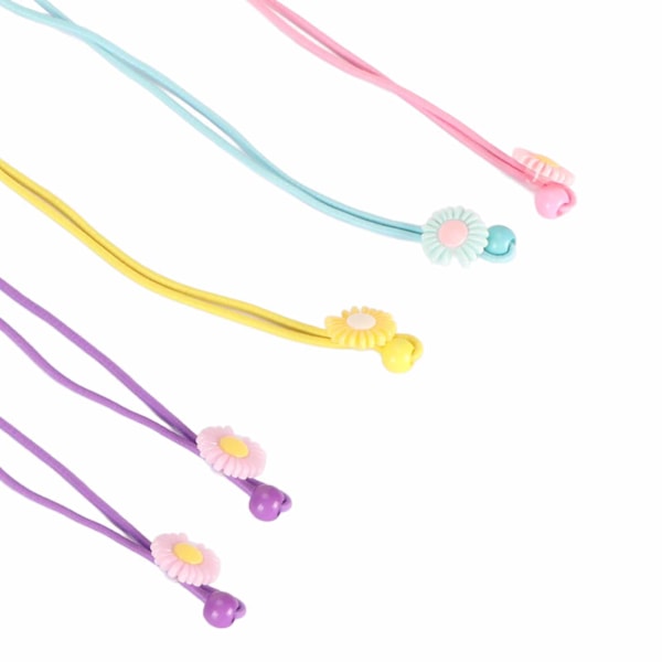 5 st Ansiktsmask Snodd Justerbar Trendig Vacker Stretchig Ansiktsmaskhållare med Clips för Barn Vuxna