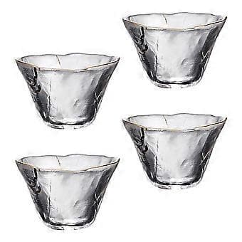 4 stk. Sakekopper i japansk stil, drikkekopper, tekopper, universelle glas kopper