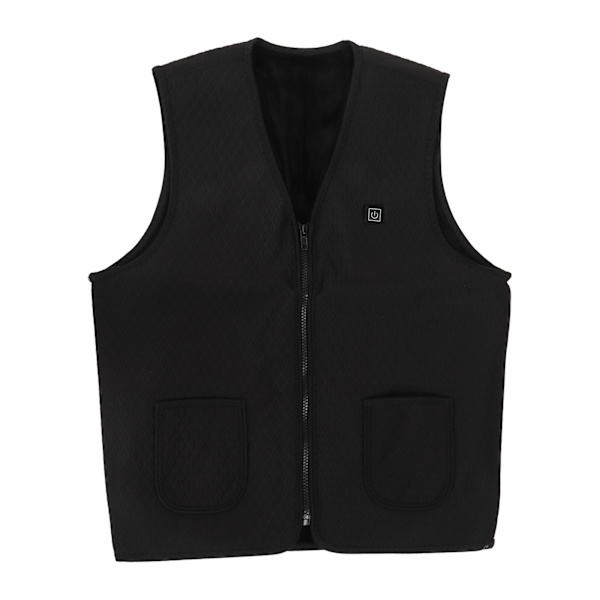 Opvarmet Vest Konstant Temperatur 3 Temperaturniveauer 5 Zoner 3S Opvarmning Elektrisk Opvarmet Vest til Vinter Udendørs Sport XXL