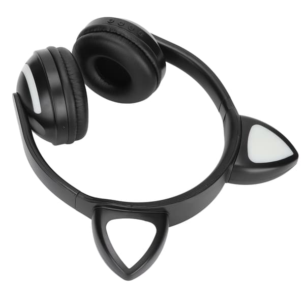 SZW‑19 Katteøre Bluetooth-hodetelefoner LED-lysende trådløst stereohodesett for barn og jenter
