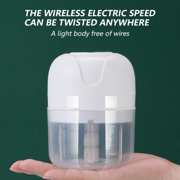 Elektrisk Mini Food Chopper - USB laddning Mini Vitlökshackare