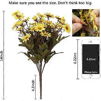Konstgjorda blommor, prästkrageblommor i bulk