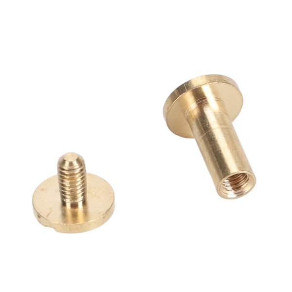 50 Set Mässingsnitar Kit DIY 8mm Spårskruv Dekorativ Böjd Nit för Läder Väska Tyg Byxor Väska Papper 7mm / 0.28in