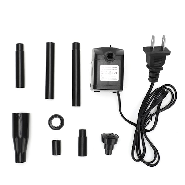 Muovinen 3-in-1 1000L/H 15W Akvaariokalan Säiliön Uppoava Pumppu Vedenpuutarhan Suihkulähteelle Lammelle US-Pistoke 110V