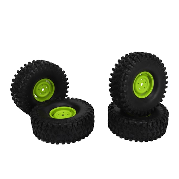 4 st RC Hjulset 1,9 tum 120 mm Diameter Plastdäck för 1/10 Skala RC Off Road Bil Grön