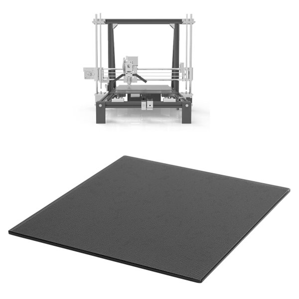Glas Byggeplade Carbon Crystal Glas Printplatform 3D Printer Glasbed til Voron 250x250x4MM