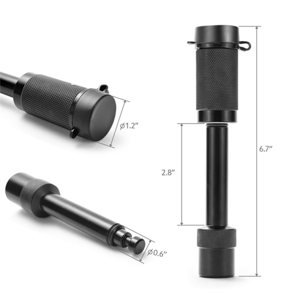 5/8 tommer Trailer Hitch Pin Lås Aluminium Legering Blommekerne med 2 Nøgler Universal til Campingvogne