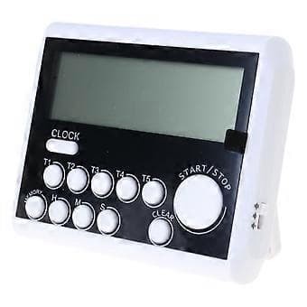 Multifunktionell 5-kanals matlagningstimer med stor display & magnetisk fästning, mångsidig digital timer, enkel att använda