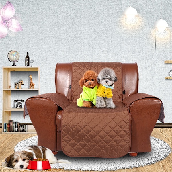 Fashionable 1 Seater Sofa Couch Cover Furniture Protector Pet Dog Cat Mat Pad Blanket Coffee