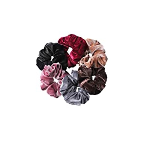 Blush Theme Hair Scrunchies Velvet Elastics Rosa Lovers