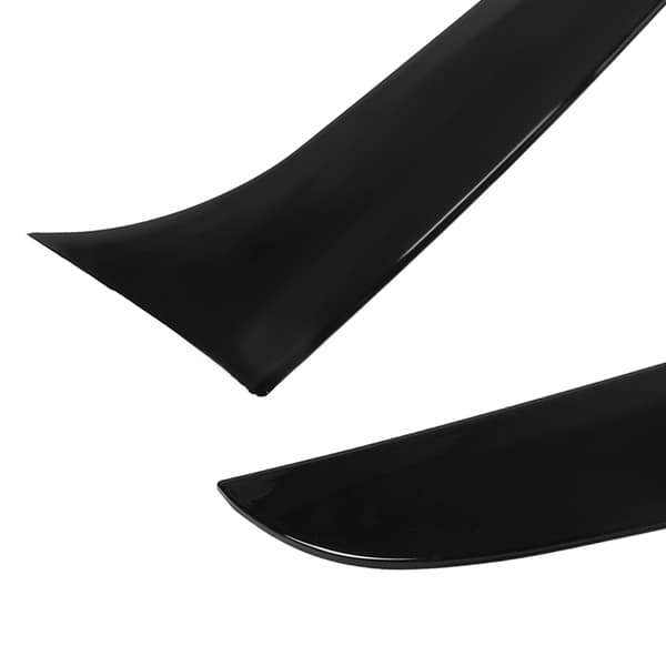 2 stk. Bagrude Sidevinge ABS Slidstærk Blank Sort Erstatning til B6 Stationcar 2005‑2010