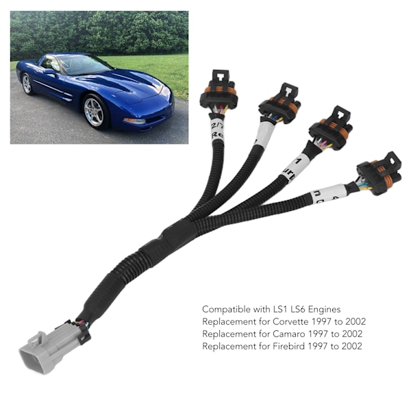 Tændspolsledningssæt til flytning 12558948 Udskiftning til Corvette LS1 LS6 motorer 1997 til 2002