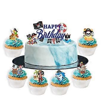 27 stk. pirat tema kageindsatser