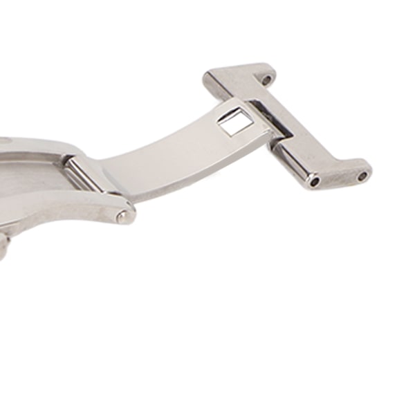 Silverfärgad Rostfritt Stål Armbandslås med Hög Finish Ergonomisk Armbandslås Ersättning för Urmakare 14mm