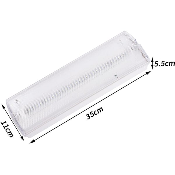 LED Nödljus med Tunn Profil, Batteribackup För Sömlös Funktion Vid Strömavbrott