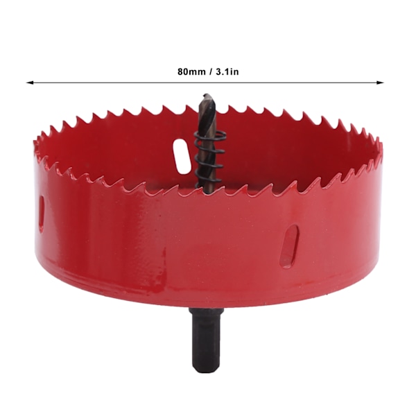 2 Set Bi-metall Hålsågset för Aluminiumplåt PVC Järnplåt Hålöppning 120165mm(80mm )