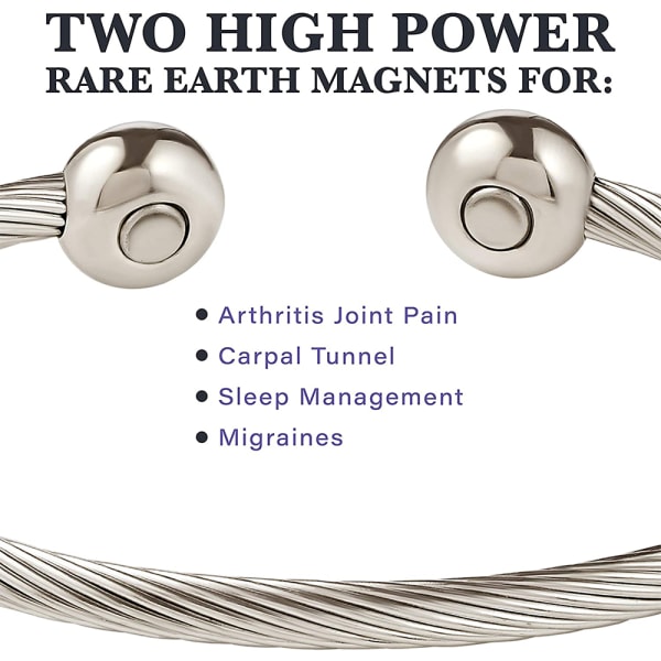 Magnetisk kobberarmbånd Terapi Arthritis Smertelindringsarmbånd Ma