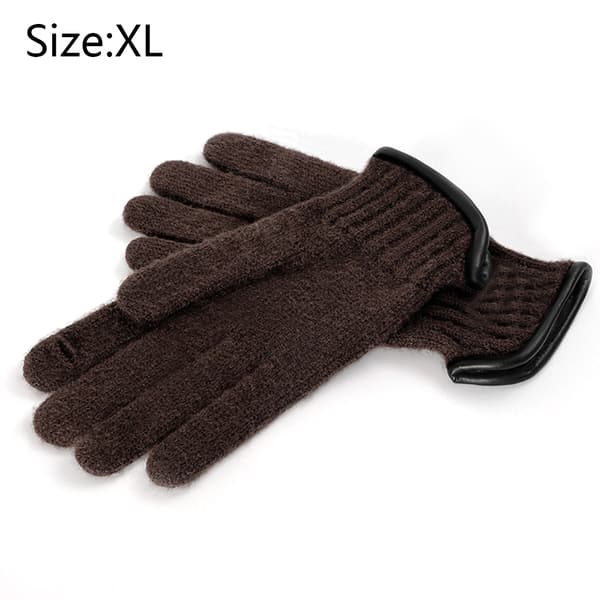 Grepp fleece varma damhandskar Pekskärm varma handskar stickade vinter