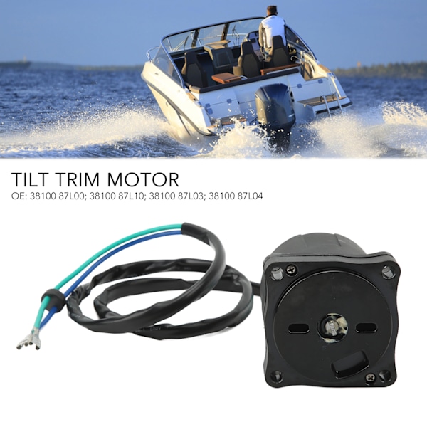 12V Tilt Trim Motor Reversibel 38100 87L00 Udskiftning Til Suzuki Udenbordsmotor DF70 DF85 DF90