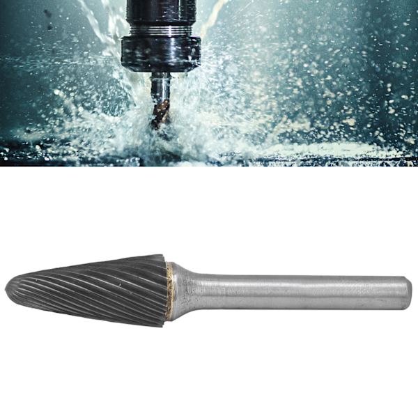 Karbidfräs 12mm Hållbar Robust Wolfram Stål Bekväm Bred Applikation Värmebehandlad Form Dubbelskär (LX1228M06)