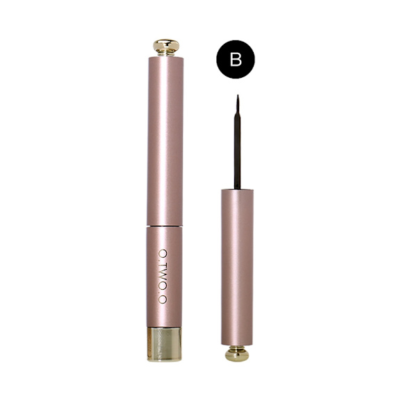 Vedenkestävä pitkäkestoinen kynä nopeasti kuivuva musta eyeliner-kynä silmämeikki työkalu B