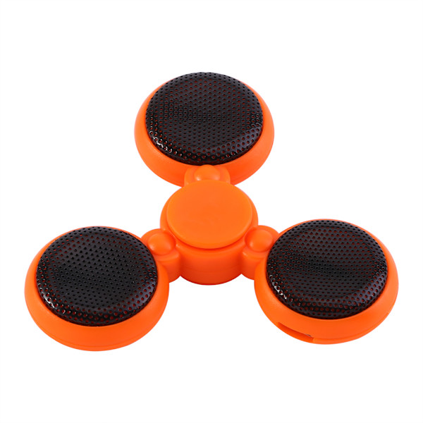 Ny Design LED Bluetooth Musikspelare Handsfree Samtal EDC Spinner Stress Relief Hand Leksak (Orange)