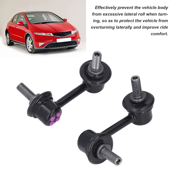 2 kpl Etuakselin Jousitus Vakaajan Linkit 51320SNAA02 Vaihto CIVIC MK8 2005‑2012