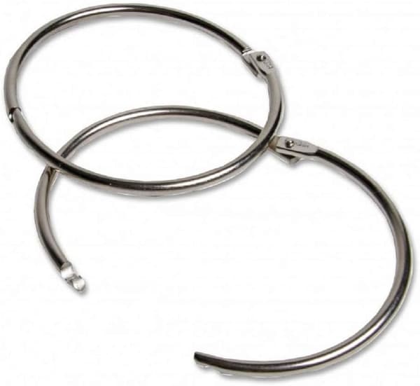 Permeringsbinder, rustsikre 3-tommers løsbladpermer, snap-lock lukkeringer for multifunksjonell bruk (24 stk)