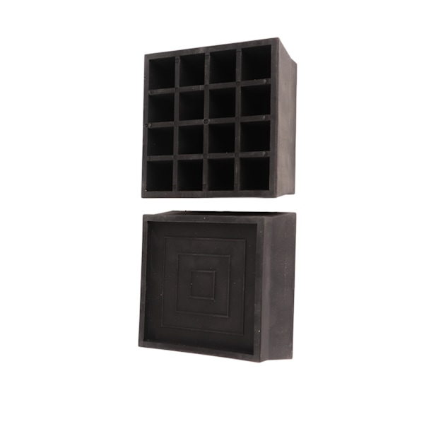 Møbelheving 2 Tommer Stable TPU Kvadratisk Skrivebordsheving Heavy Duty Vanntett Anti-Skli Svart Høydeheving Seng Løft