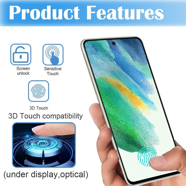 [2-PACK] Samsung S21 FE Full Coverage Skärmskydd Härdat Glas
