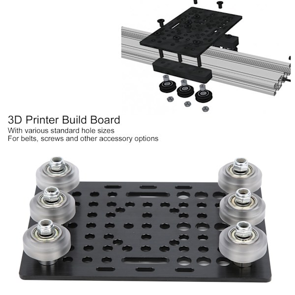 CNC-graveringsmaskin V-typ Byggplatta Rulluppsättning 3D-skrivartillbehör för Openbuilds
