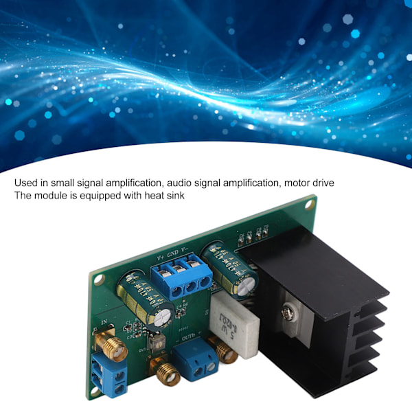 Matala taajuuden tehovahvistinmoduuli, herkkä ja tarkka äänenvahvistinlevy moottorin ohjaukseen 10–40 V
