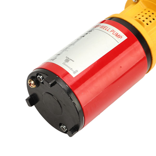 12V 250W Solardriven Djupbrunnspump 8m Lyft 5m³/h DC Vattenpump med 3 Kopplingar 1 tum 1,5 tum 2 tum för Familjer Gårdar