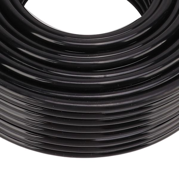 UV-skrivarbläckrör 8 linjer Svart 6 x 4mm HTPE Hög Styrka Lättviktsbläckrör för Ersättning 3m