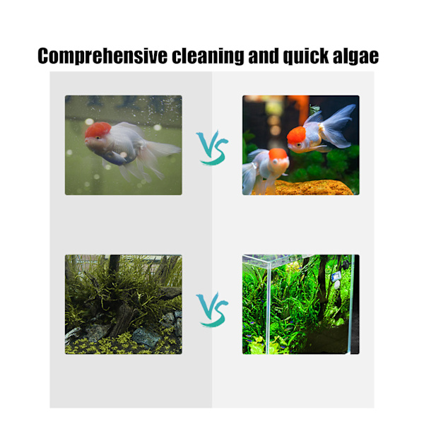 Akvarium Glas Magnetisk Rengøringsmiddel med Alger Skrabere Fisketank Flydende Ren Børste