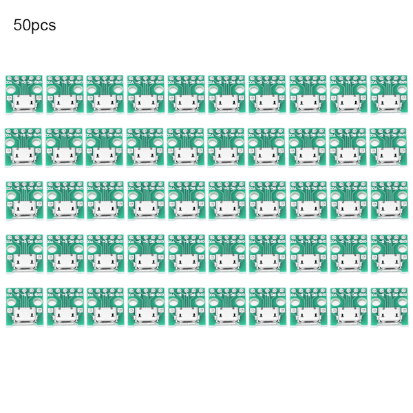 50 stk. Hun Micro USB til DIP 2.54mm Pin Interface Konverter Adapter Modul