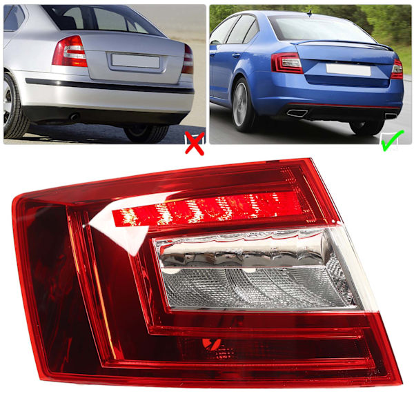 Yhdistelmätakavalo LED-takavalojen kokoonpano Octavia 5E esikatselun liftback vasemmalle: 5E5945111A